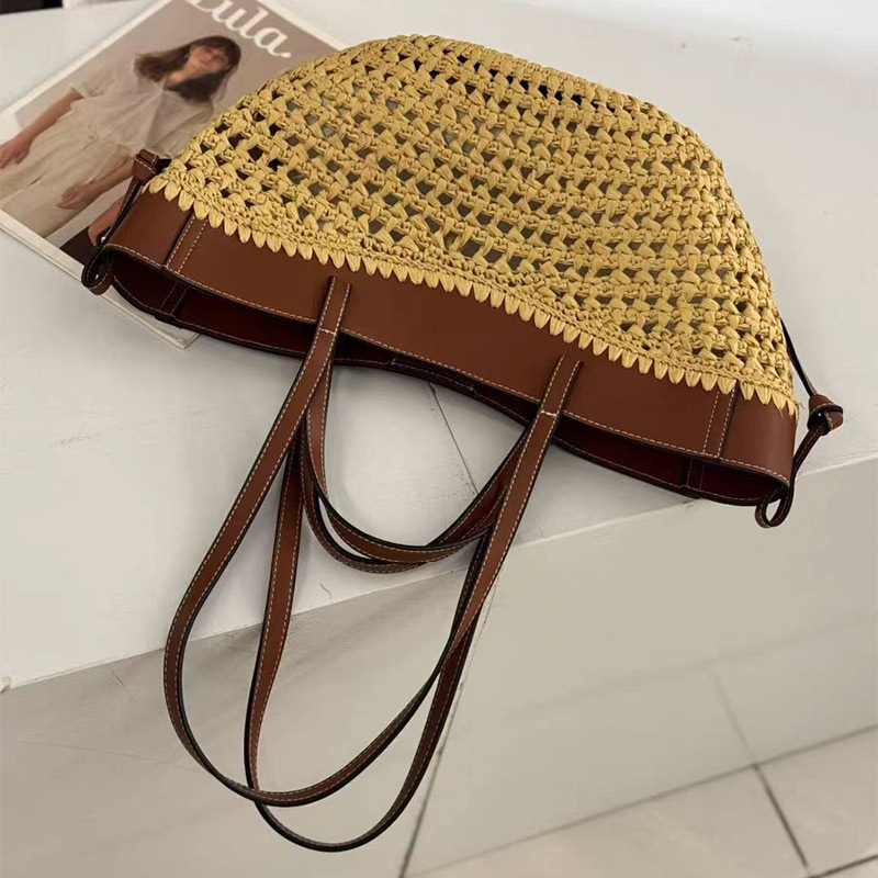 Bolso de playa tejido hueco de - Women Bags On Sale reseña y precio
