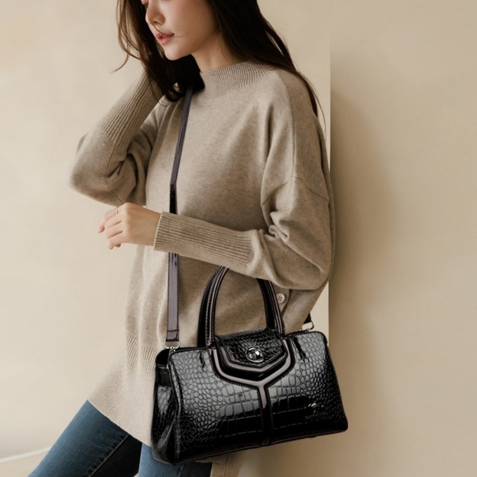 Bolso Tote de Piel Genuina de  - Women Bags 2026 Trends reseña y precio