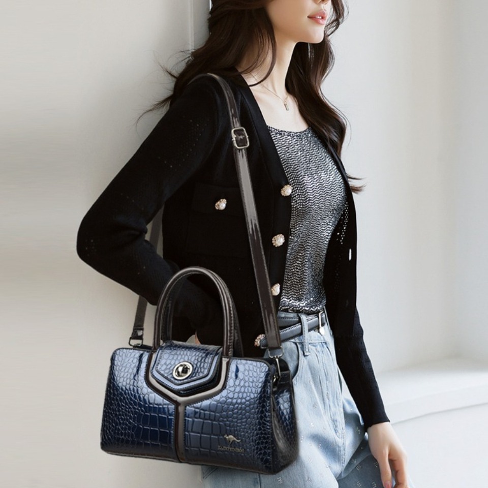 Bolso Tote de Piel Genuina de  - Women Bags 2026 Trends reseña y precio