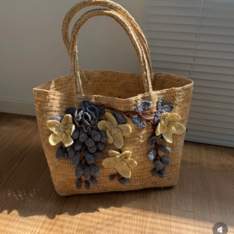 Nuevo Bolso de Rafia Hecho a M - Women'S Raffia Bags reseña y precio